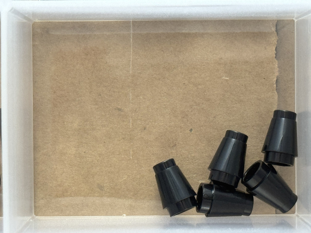 LEGO Parts - Black Cone 1 x 1 with Top Groove - No 4589b - QTY 5