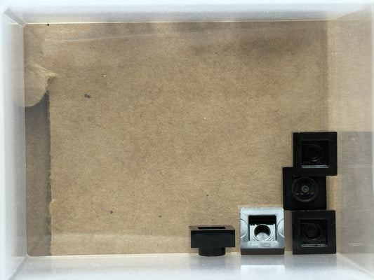 LEGO Parts - Black Plate 1 x 1 - No 3024 - QTY 5
