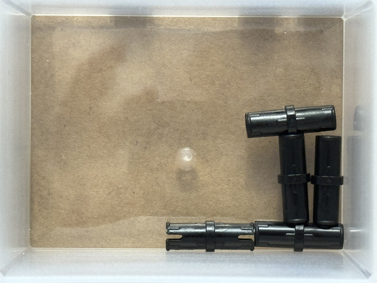 LEGO Parts - Black Technic, Pin with Short Friction Ridges - No 2780 - QTY 5