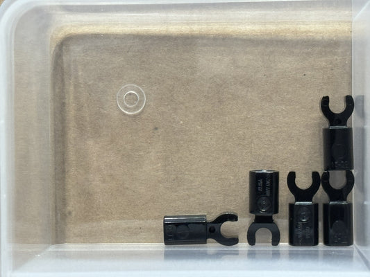 LEGO Parts - Black Bar Holder with Clip - No 11090 - QTY 5
