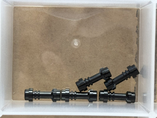 LEGO Parts - Black Minifigure Weapon Lightsaber Hilt Straight - No 64567 - QTY 5