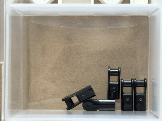 LEGO Parts - Black Bar Holder with Handle - No 23443 - QTY 5