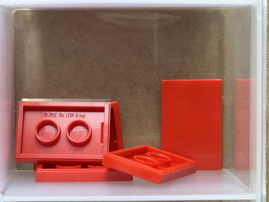 LEGO Parts - Red Tile 2 x 3 - No 26603 - QTY 5