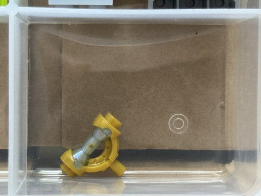 LEGO Parts - Pearl Gold, Weapon Hilt Curved Guard and Bar - No 5330pb01 - QTY 1