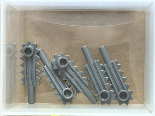 LEGO Parts - Dark Bluish Gray Minifigure Tool Chainsaw Blade - No 6117 - QTY 5