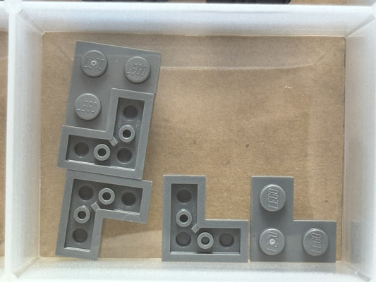 LEGO Parts - Dark Bluish Gray Plate 2 x 2 Corner - No 2420 - QTY 5