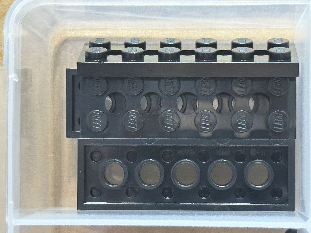 LEGO Parts - Black Technic, Plate 2 x 6 with 5 Holes - No 32001 - QTY 5