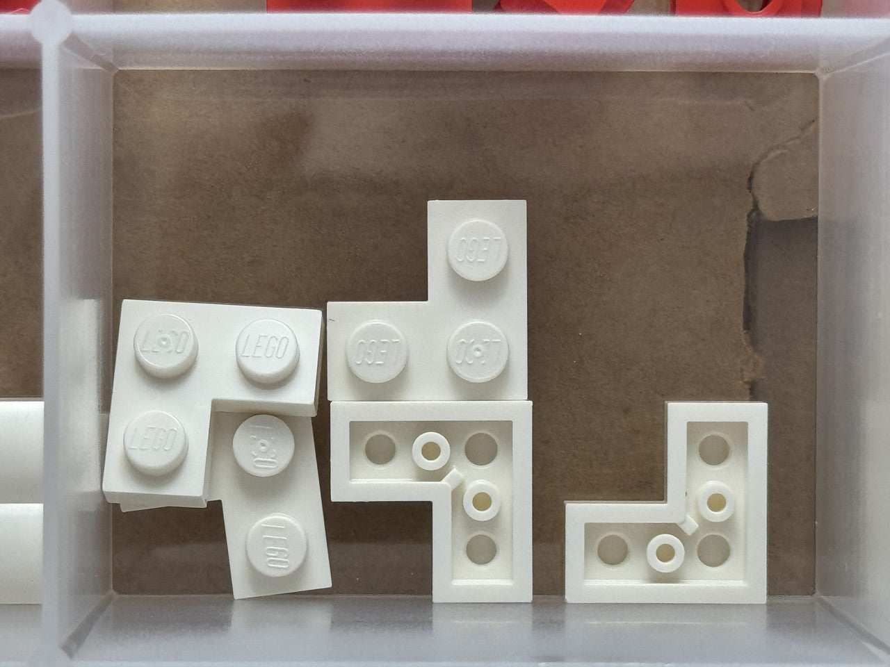 LEGO Parts - White Plate 2 x 2 Corner - No 2420 - QTY 5