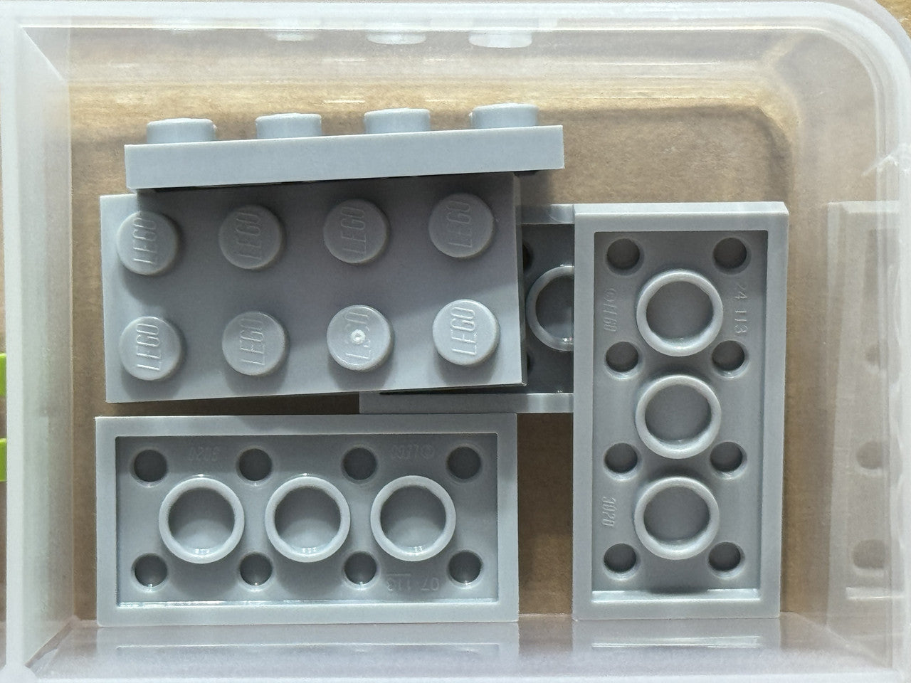 LEGO Parts - Light Bluish Gray Plate 2 x 4 - No 3020 - QTY 5