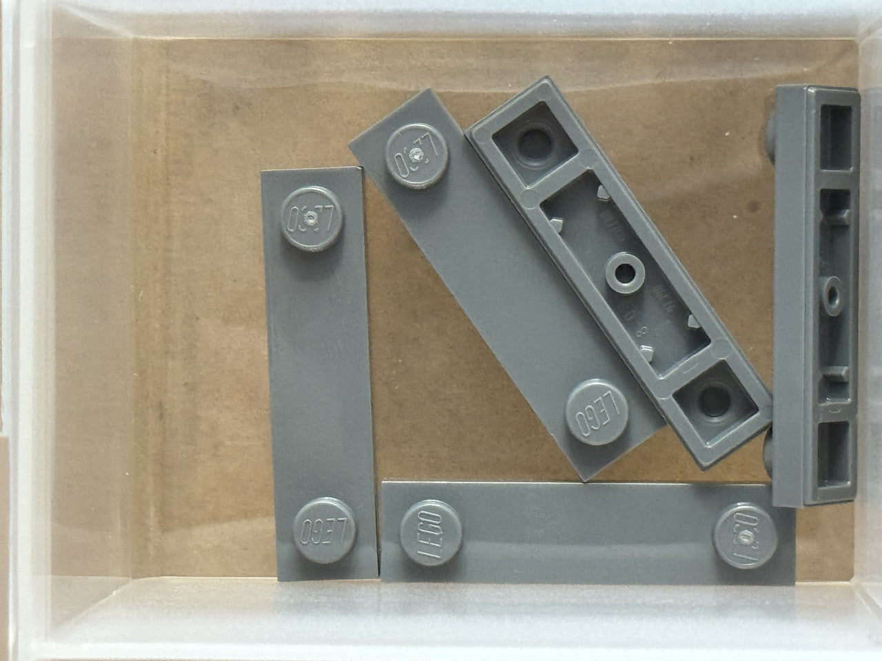 LEGO Parts - Dark Bluish Gray Plate 1 x 4 2 Studs - No 41740 - QTY 5