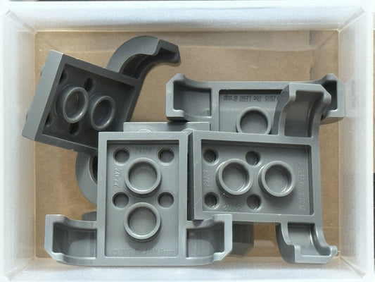 LEGO Parts - Dark Bluish Gray Vehicle, Mudguard 4 x 3 x 1 - No 28326 - QTY 5