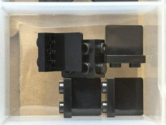 LEGO Parts - Black Bracket 1 x 2 - 2 x 2 - No 44728 - QTY 5