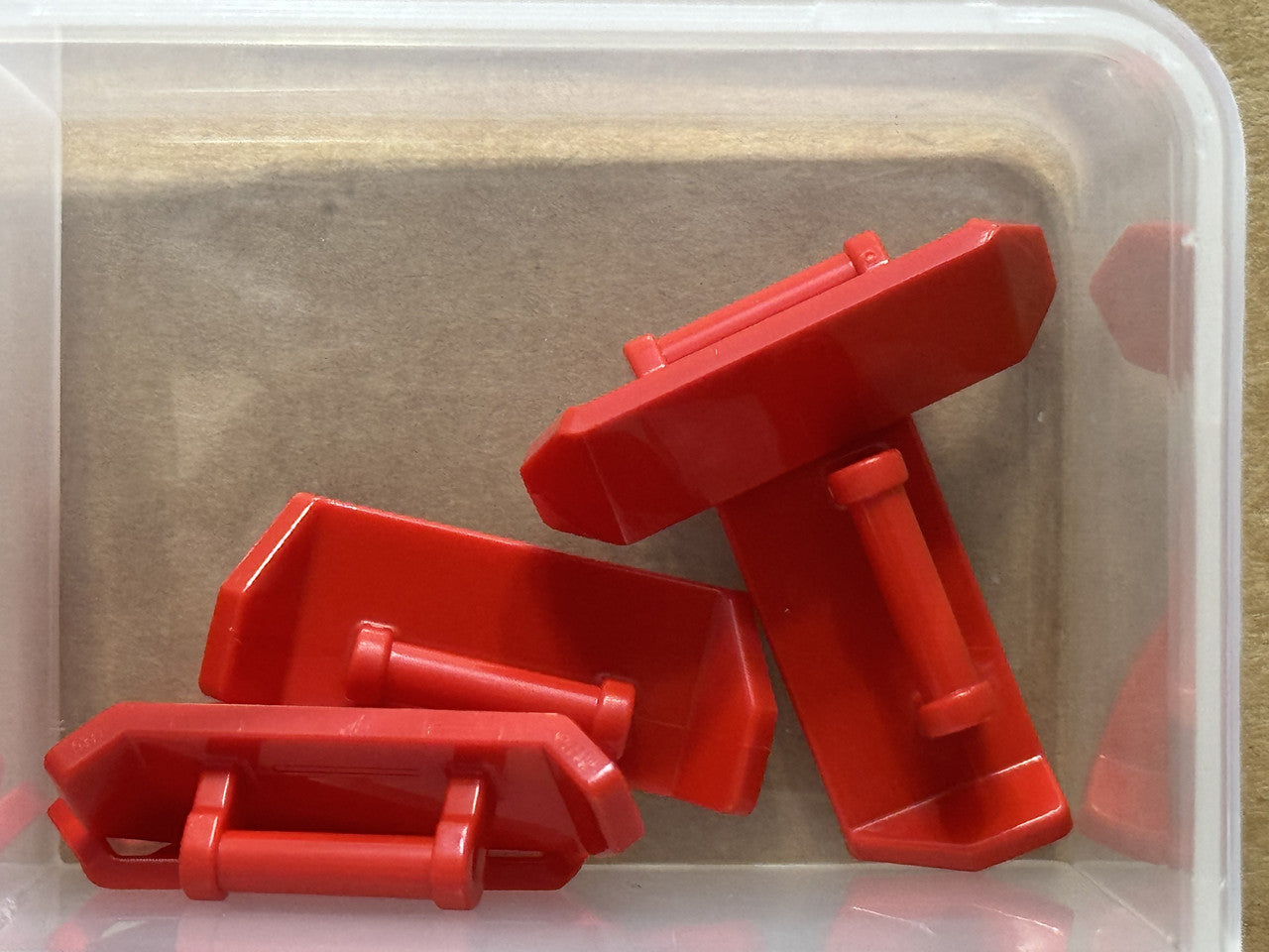 LEGO Parts - Red Vehicle, Spoiler with Bar Handle - No 98834 - QTY 5