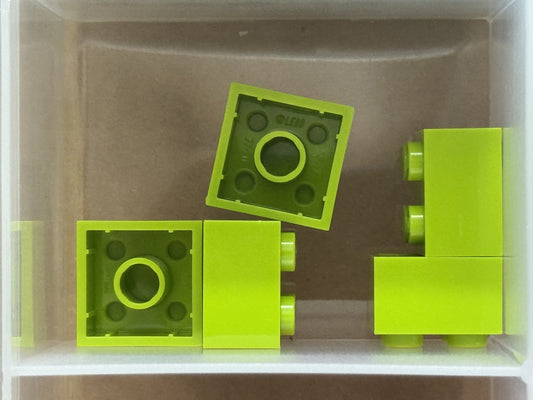 LEGO Parts - Lime Brick 2 x 2 - No 3003 - QTY 5