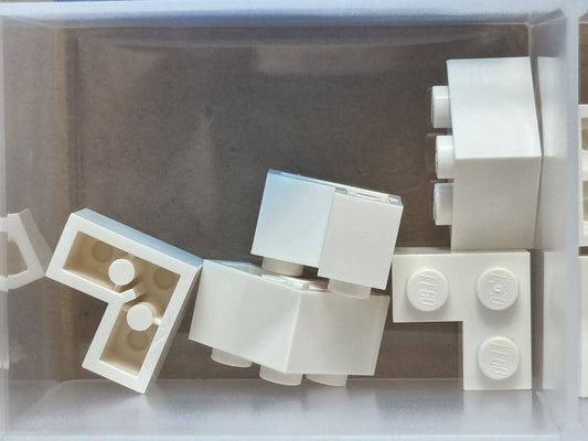 LEGO Parts - White Brick 2 x 2 Corner - No 2357 - QTY 5