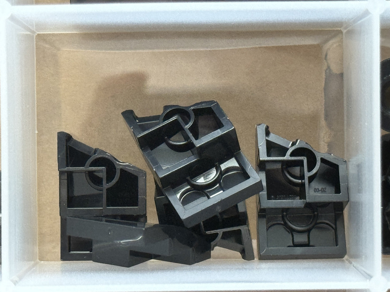 LEGO Parts - Black Wedge 3 x 2 Left No Studs - No 80177 - QTY 5