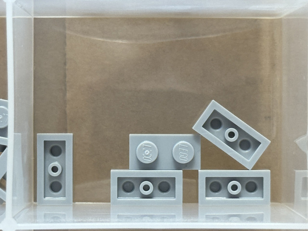 LEGO Parts - Light Bluish Gray Plate 1 x 2 - No 3023 - QTY 5