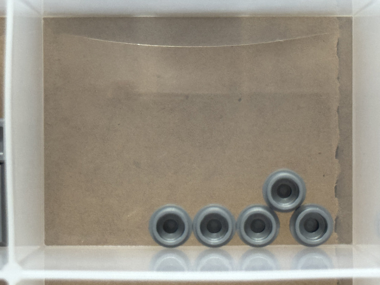 LEGO Parts - Flat Silver Plate, Round 1 x 1 - No 4073 - QTY 5