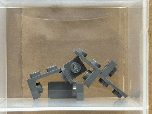 LEGO Parts - Dark Bluish Gray Bracket 1 x 1 - 1 x 2 Inverted - No 73825 - QTY 5