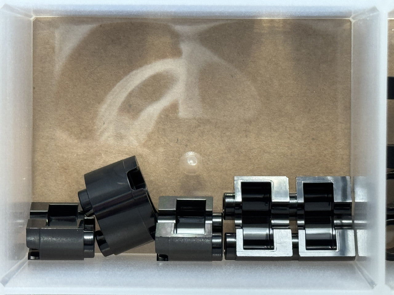 LEGO Parts - Black Cylinder Half 1 x 2 x 1 - No 68013 - QTY 5