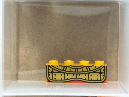 LEGO Parts - Bright Light Orange 1 x 4 Monkey King Chest - No 3010pb299 - QTY 1