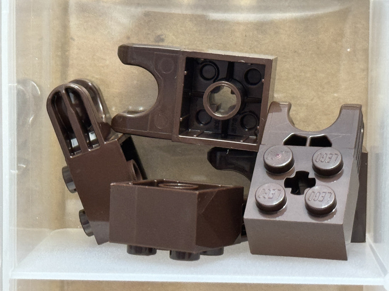 LEGO Parts - Dark Brown Technic, Brick 2 x 2 Ball Socket - No 67696 - QTY 5