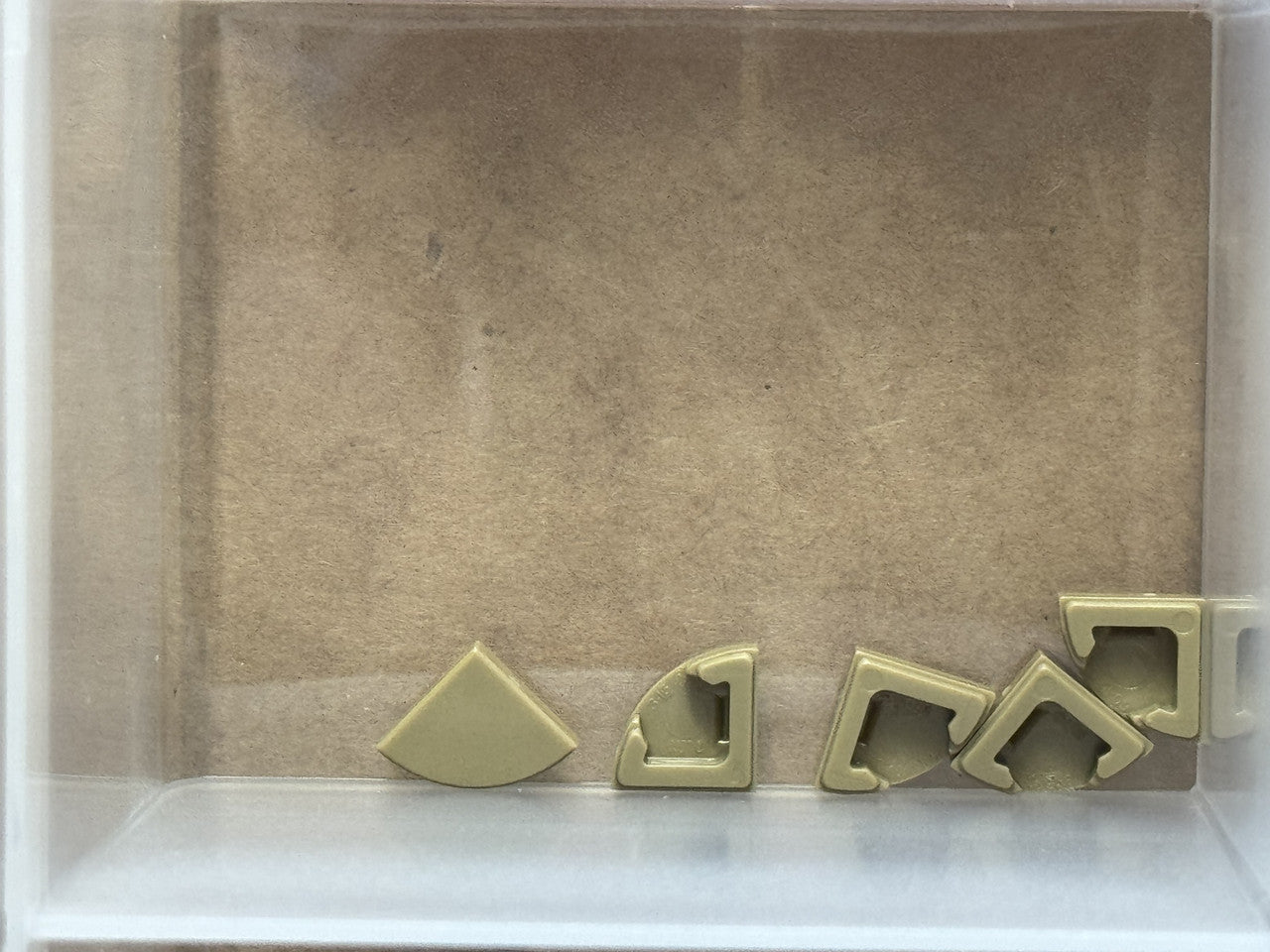 LEGO Parts - Dark Tan Tile, Round 1 x 1 Quarter - No 25269 - QTY 5