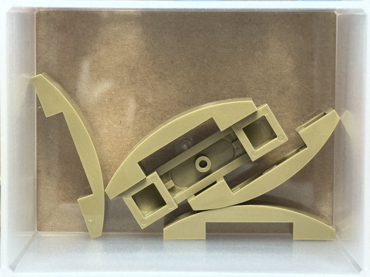 LEGO Parts - Dark Tan Slope, Curved 4 x 1 x 2/3 Double - No 93273 - QTY 5