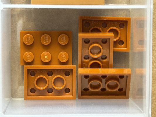 LEGO Parts - Dark Orange Plate 2 x 3 - No 3021 - QTY 5