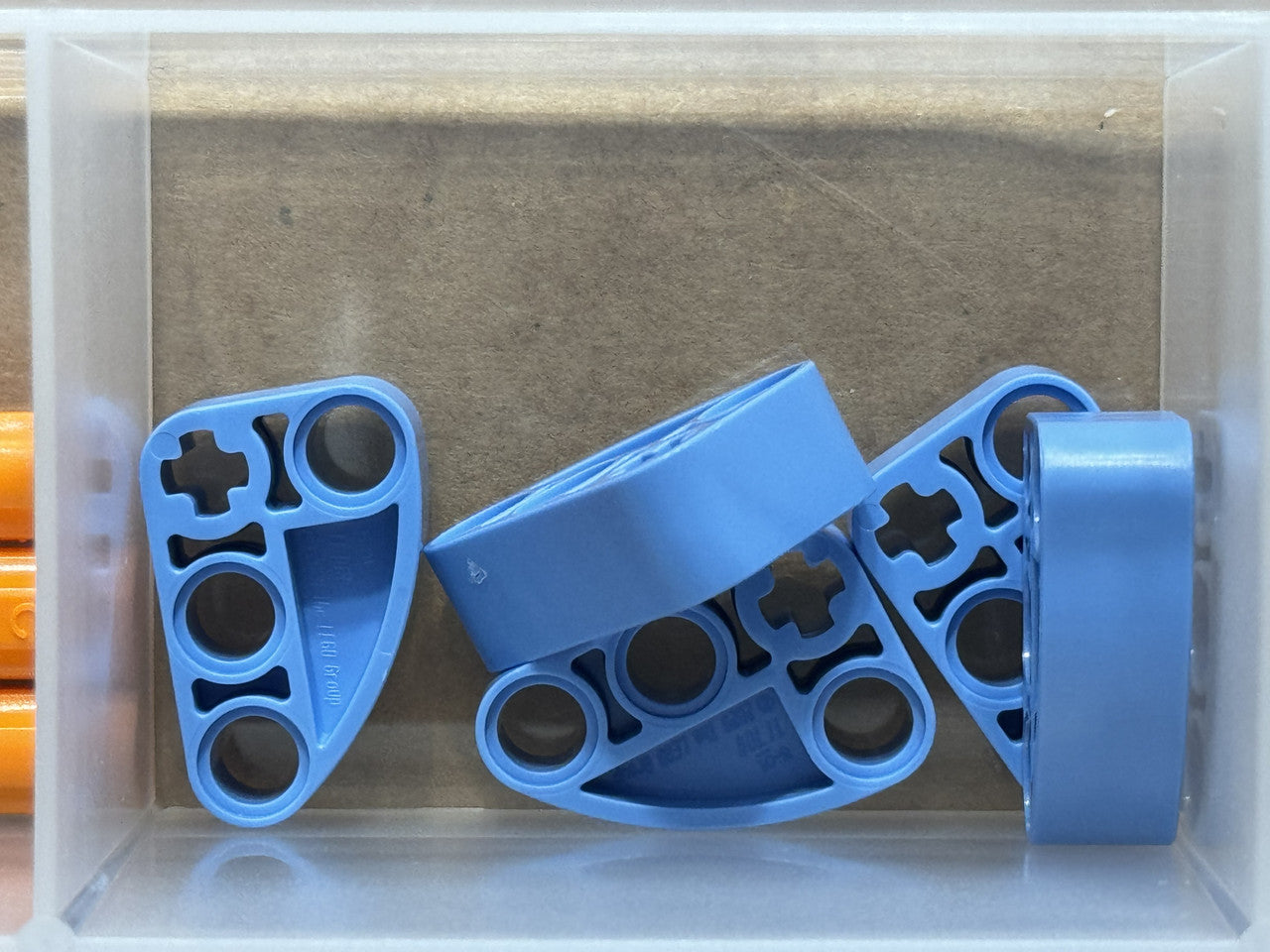 LEGO Parts - Medium Blue Technic L-Shape Quarter Thick 2 x 3 - No 71708 - QTY 5