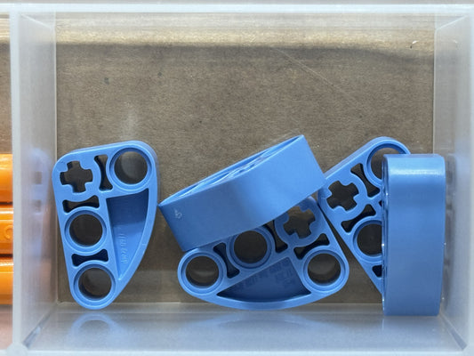 LEGO Parts - Medium Blue Technic L-Shape Quarter Thick 2 x 3 - No 71708 - QTY 5