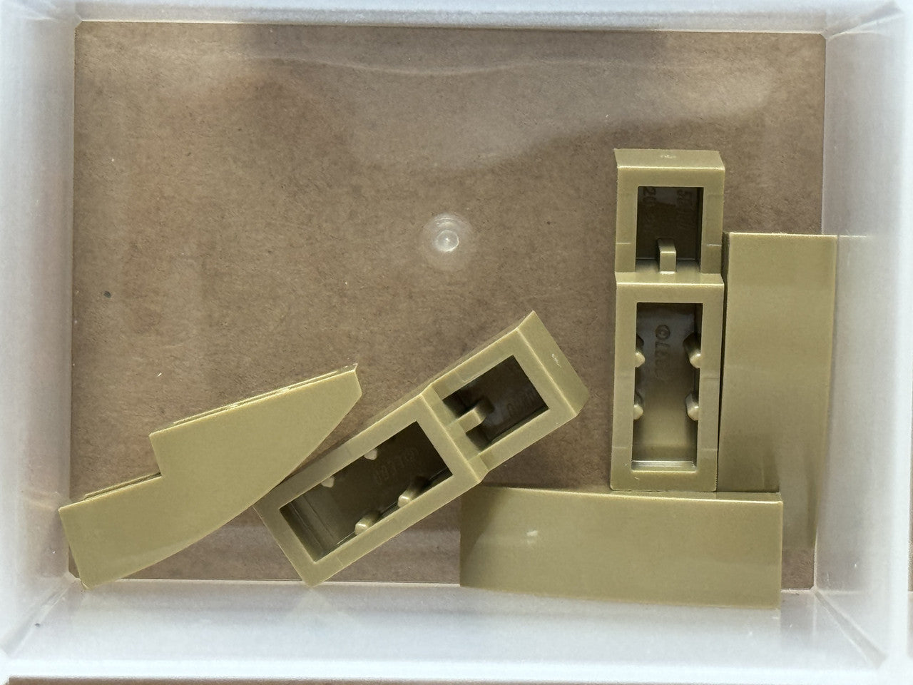 LEGO Parts - Dark Tan Slope, Curved 3 x 1 - No 50950 - QTY 5