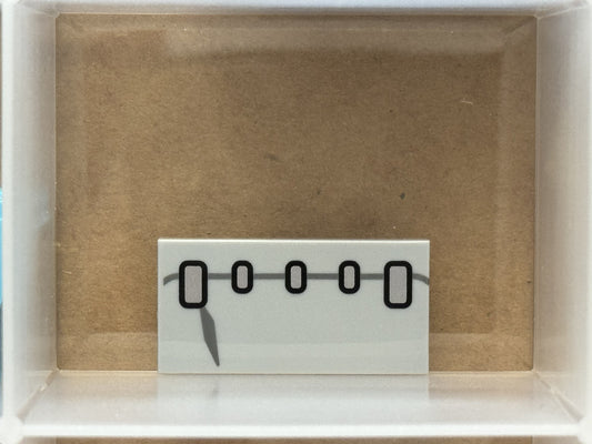 LEGO Parts - Light Bluish Gray Tile 2 x 4 Frankenstein - No 87079pb0781 - QTY 1