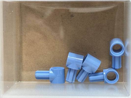 LEGO Parts - Medium Blue Technic, Axle Pin Hub with 1L Axle - No 22961 - QTY 5