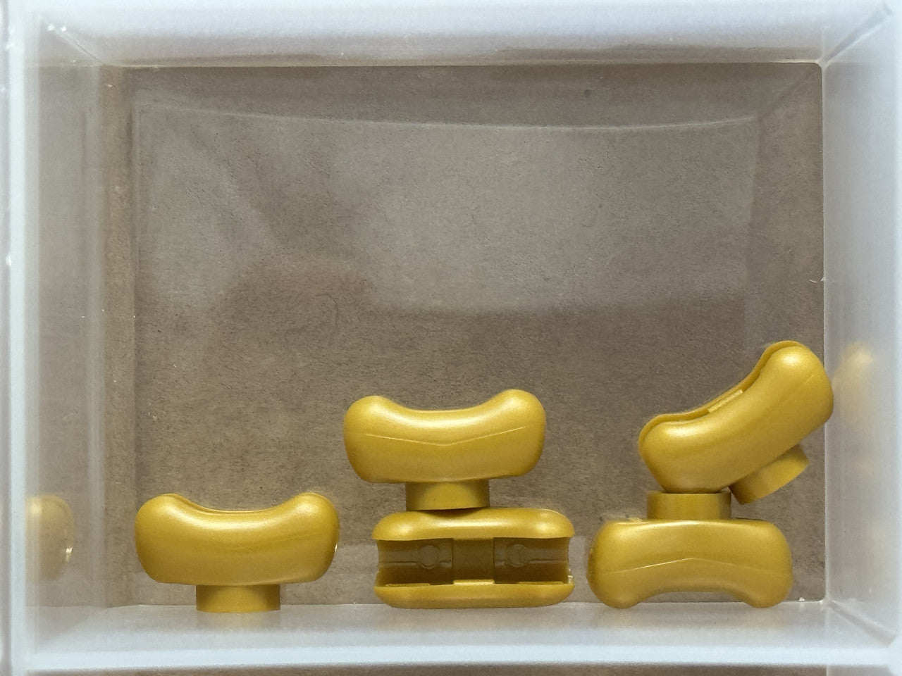 LEGO Parts - Pearl Gold Hot Dog / Sausage Bun - No 25386 - QTY 5