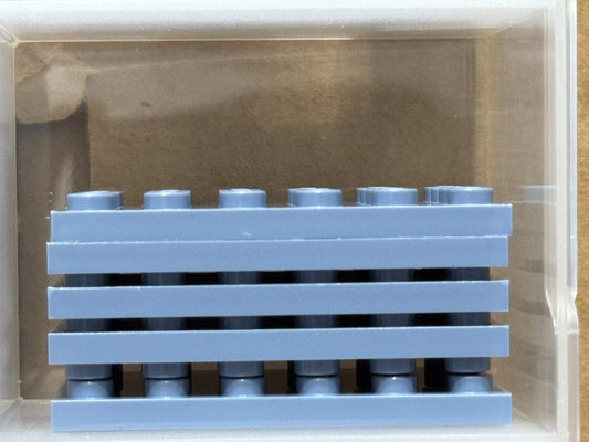 LEGO Parts - Sand Blue Plate 4 x 6 - No 3032 - QTY 5