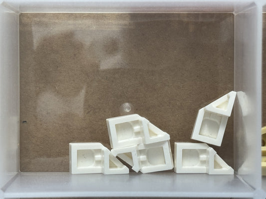 LEGO Parts - White Wedge 2 x 1 x 2/3 Right - No 29119 - QTY 5