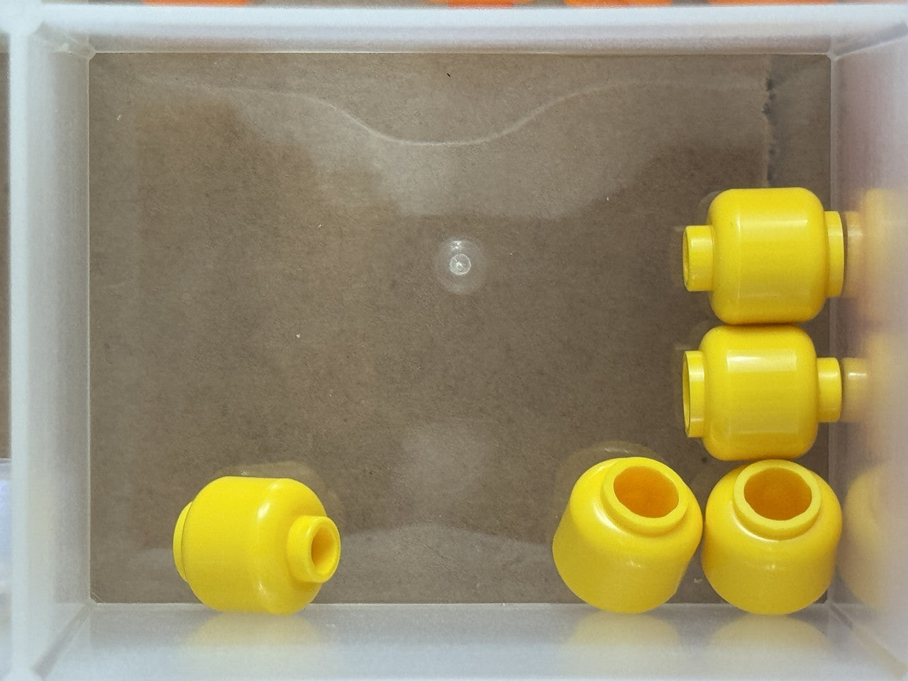 LEGO Parts - Yellow Minifigure, Head (Plain) - No 3626 - QTY 5