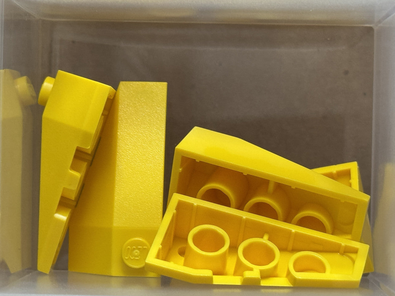 LEGO Parts - Yellow Wedge 4 x 2 Triple Left - No 43710 - QTY 5