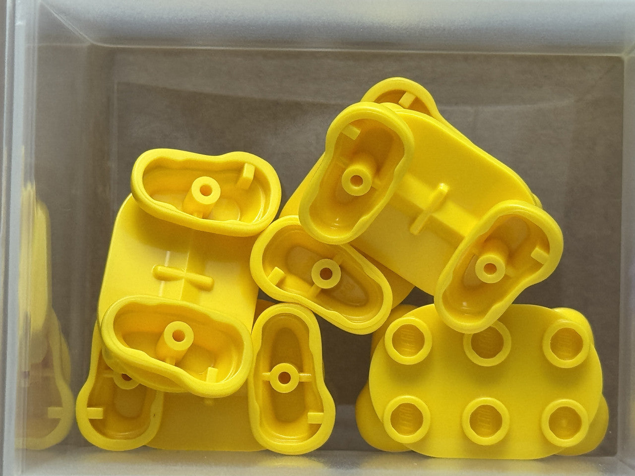 LEGO Parts - Yellow Legs with Plate Round 2 x 3 - 2 Feet - No 66859 - QTY 5