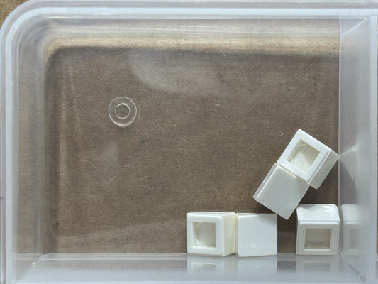 LEGO Parts - White Slope 30 1 x 1 x 2/3 - No 54200 - QTY 5
