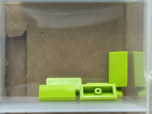 LEGO Parts - Lime Slope 30 1 x 2 x 2/3 - No 85984 - QTY 5