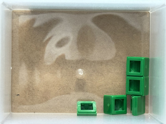 LEGO Parts - Green Slope 30 1 x 1 x 2/3 - No 54200 - QTY 5
