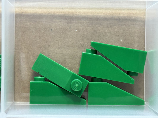 LEGO Parts - Green Slope 33 3 x 1 - No 4286 - QTY 5