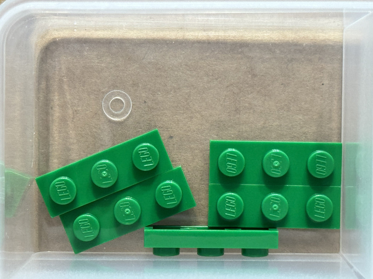 LEGO Parts - Green Plate 1 x 3 - No 3623 - QTY 5