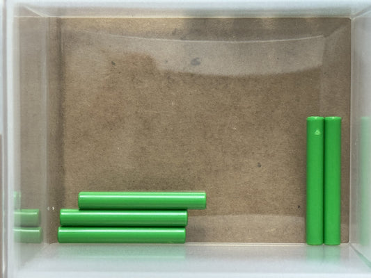 LEGO Parts - Bright Green Bar 3L (Bar Arrow) - No 87994 - QTY 5