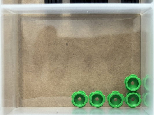 LEGO Parts - Bright Green Plate, Round 1 x 1 Flower Edge - No 24866 - QTY 5