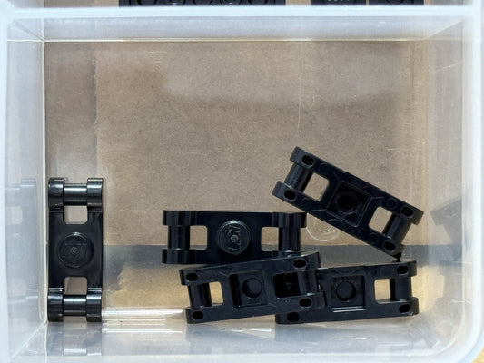 LEGO Parts - Black Plate 1 x 1 with Bar Handles on Ends - No 78257 - QTY 5