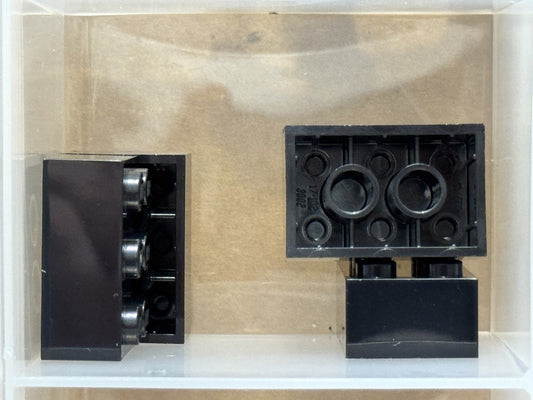 LEGO Parts - Black Brick 2 x 3 - No 3002 - QTY 5