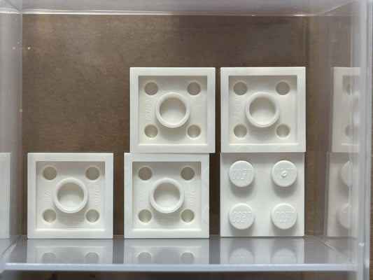 LEGO Parts - White Plate 2 x 2 - No 3022 - QTY 5